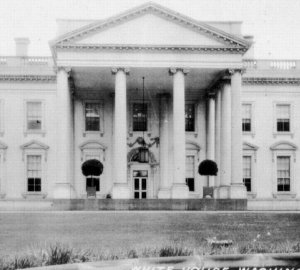 Rppc Vtg Postcard Real Photo White House Washington DC 