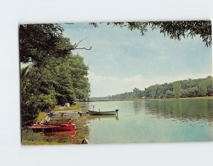 Postcard A beautiful lake for fishing water sports and vacation play