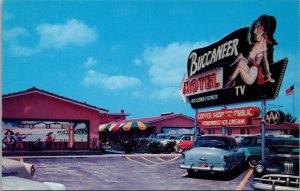 Buccaneer Motel and Restaurant St. Petersburg FL Postcard PC425