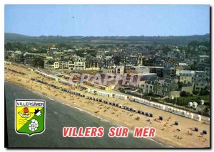 Modern Postcard La Cote Fleurie Calvados Villers sur mer General view of the ...