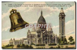 Old Postcard Paris The Basilica of Sacre Coeur in Montmartre Bell