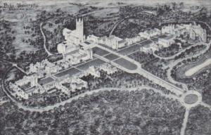 North Carolina Durham Aerial View Duke University Albertype