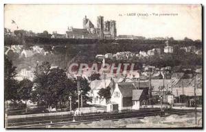 Old Postcard Laon Aisne Panoramic