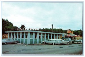 c1960's Neil's Restaurant Cars Scene Street Franklin New Hampshire NH Postcard