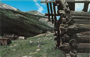 J26/ Independence Colorado Postcard Chrome Log Cabin Ghost Town  317