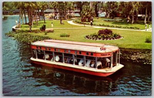 Vtg Silver Springs Florida FL Glass Bottom Boat Silver River 1960s View Postcard