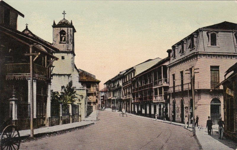 Panama Colon Typical Street Scene sk4484