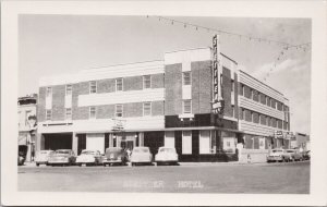 Hotel Stettler Alberta AB Mens Parlour Ladies & Escorts Signs RPPC Postcard H41