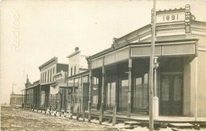 NE, Axtell, Nebraska, Street Scene, Store Fronts, RPPC