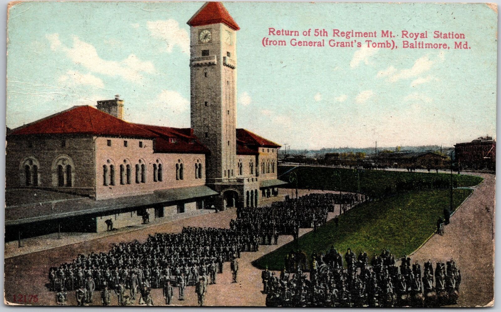 1909 Return Of 5th Regiment Mt Royal Station Baltimore Maryland Posted