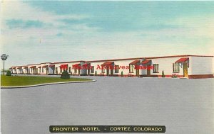 CO, Cortez, Colorado, Frontier Motel, Highway 160, E.B. Thomas No E-11414