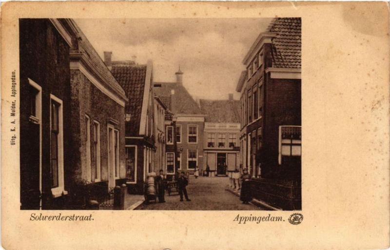 CPA AK APPINGEDAM Solwerderstraat NETHERLANDS (706265)