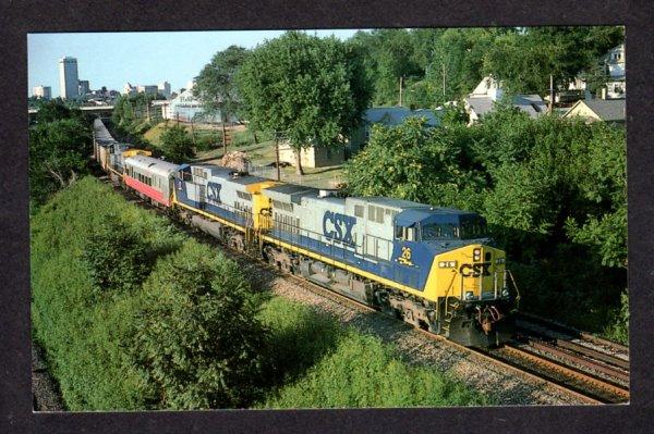 NB CSX Transportation Railroad Train Loco 26 Omaha Nebraska RR Postcard