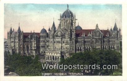 Bombay Victoria Terminus Bombay, India Unused 