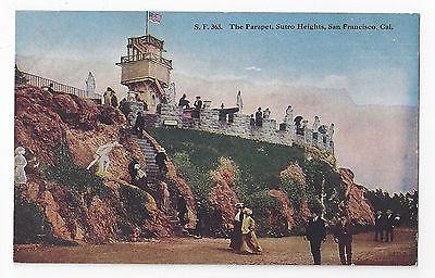 San Francisco CA The Parapet Sutro Heights Vintage PNC SF No 363 Postcard