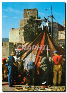 The Modern Postcard Collioure Verreille Scene Approval fishing before the Roy...