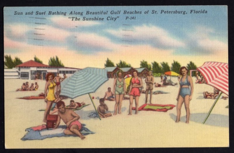 Florida ST. PETERSBURG Sun and Surf along Beautiful Gulf Beaches - pm1954 - L