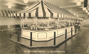 Atlantic City New Jersey Beech Nut Circus 1930s Boardwalk Postcard 21-7304