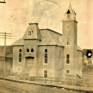 c1900s-10s Eganville, Ontario, Canada TOWN HALL RPPC Real Photo Postcard City A8