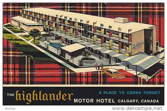 The Highlander Motor Hotel, Calgary, Alberta, Canada, 1940-1960s