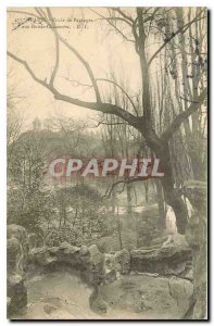 CARTE Postale Old Paris Study of landscapes Buttes Chaumont