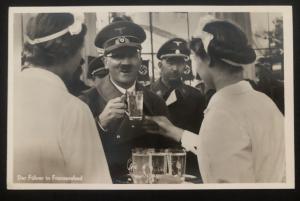 Mint Germany RPPC real picture Postcard Hitler at Sudetenland Lazne Fair