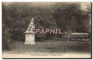 Old Postcard Chalons Sur Marne Le Jardin Du Jard