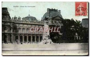 Paris Old Postcard Court of Carousel