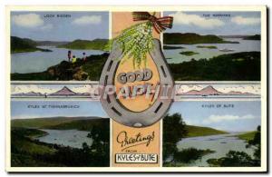 Postcard Greetings From Old Kyles of Bute Horseshoe