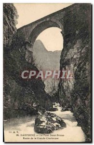 Old Postcard Dauphine Bridge Road Saint Bruno of the Grande Chartreuse