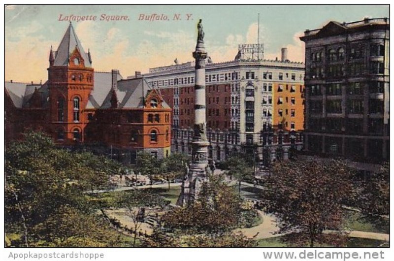 New York Buffalo Lafayette Square 1912