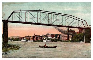 Postcard BOAT SCENE Charleston West Virginia WV AR8301