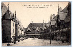 Beaune Côte d'Or France Postcard Hospital Courtyard of the Hotel-Dieu c1905