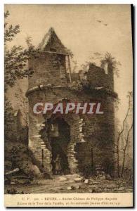 Old Postcard Rouen Old Chateau Philippe Auguste ruins of the Tower of the Maid