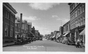 J80/ Medicine Hat Alberta Canada RPPC Postcard c1940s 3rd St Stores  12