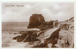 Dorset Postcard - Pulpit Rock - Portland - Real Photograph - Ref TZ1725