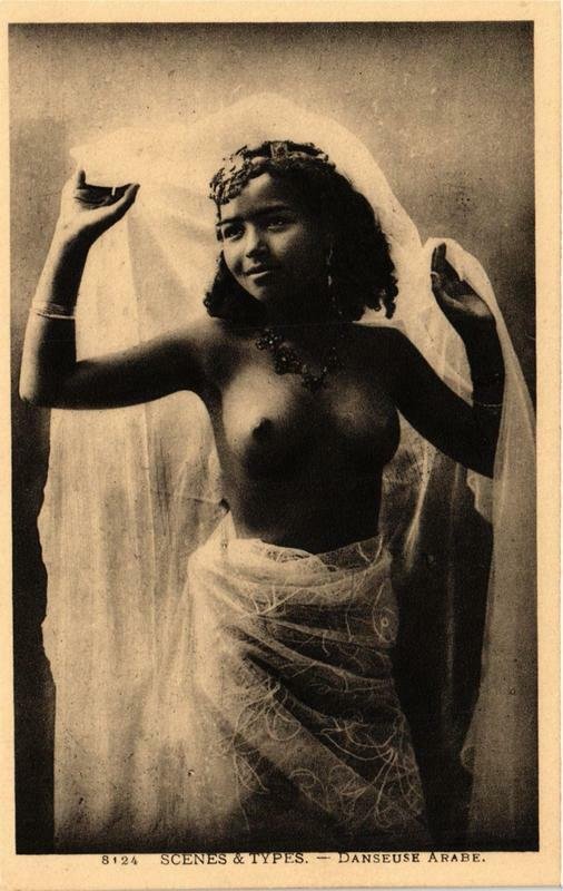 Pc Cpa Scenes Et Types Danseuse Arabe North Africa Female Ethnic Nude