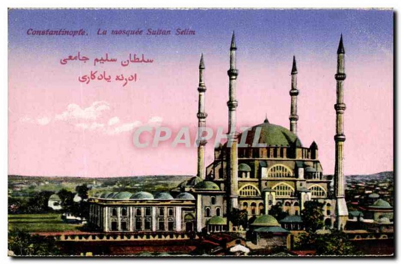 Old Postcard Constantinople The Sultan Selim Mosque Turkey