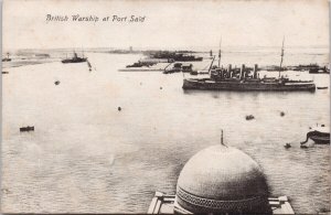 War Ships Port Said Egypt Unused Postcard H33