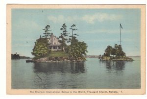 Zavikon Island, Thousand Islands, Ontario, Vintage 1939 PECO Postcard