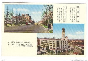 New Grand Hotel and The Custom House at Yokohama, Japan, 40-60s