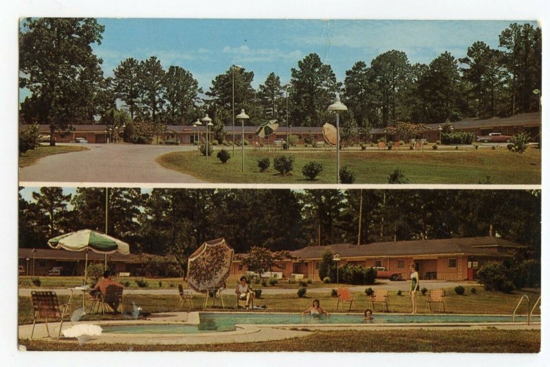 Postcard The John Milledge Motel Milledgeville Georgia Standard View Card 
