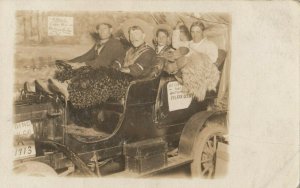 RP: RODEO , Walla Walla, Washington , 1913 ; Performers in car prop