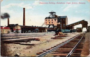 Caledonia Colliery Caledonia Cape Breton NS c1910 Benito MB Cancel Postcard H36