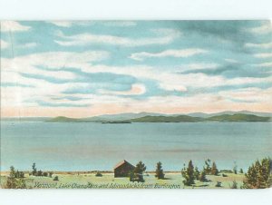 Pre-1907 LAKE SCENE Burlington Vermont VT AE5356