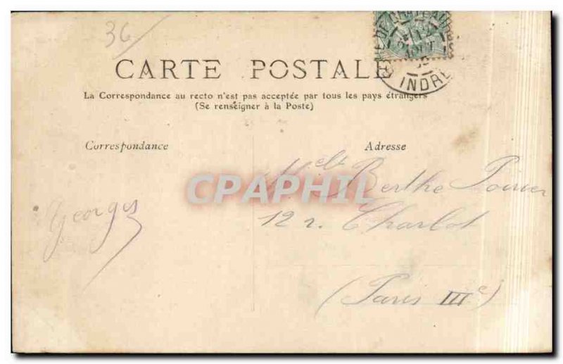 Old Postcard Chateauroux La Prefecture