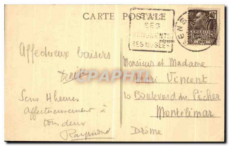 Old Postcard Sens La Cathedrale