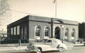 Autos Post Office Cheboygan Michigan 1940s RPPC Photo Postcard Cook 13168