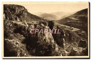 Old Postcard Gorges du Tarn The Canon Jonte and the Massif of & # 39Aigoual