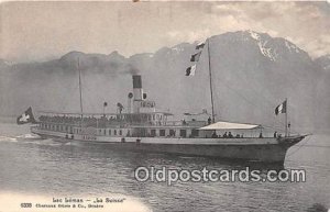 Lac Leman La Suisse Ship Unused 